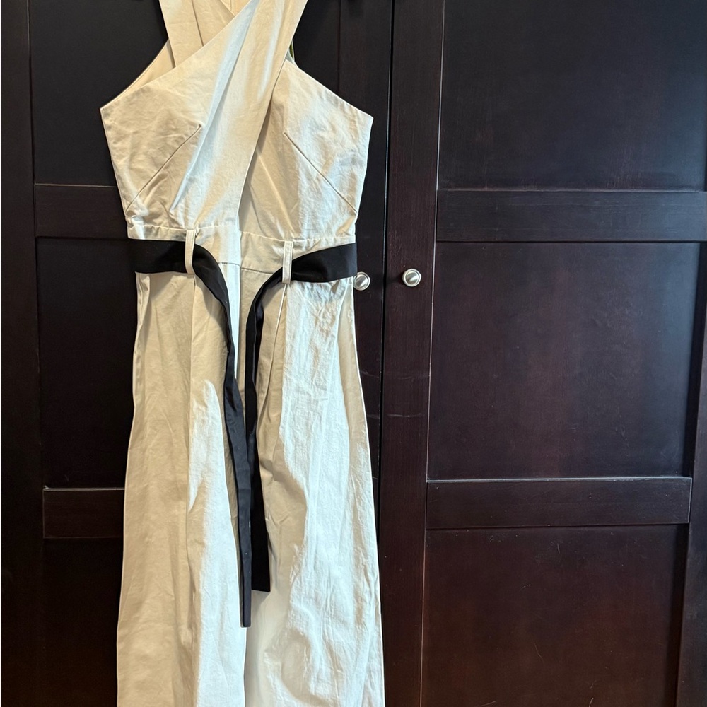 Gianni Bini Cream Halter Jumpsuit Cocktail XS NWT